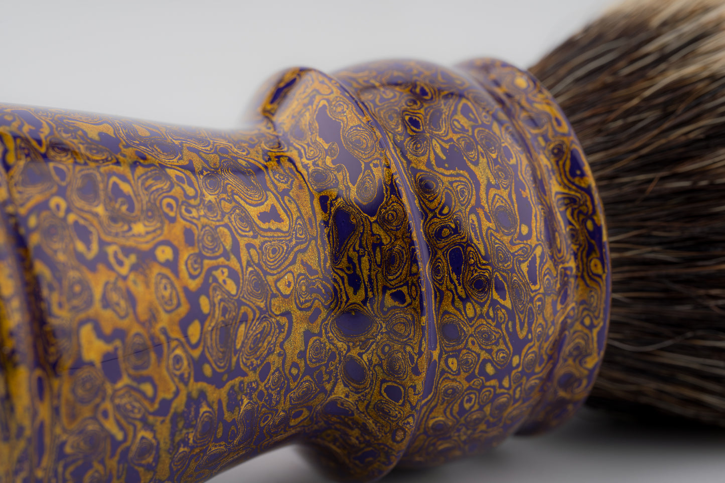 Flagship Limited Edition - Chinese Lacquer -Exceed-2- ‘紫气东来’ -shaving brush handle