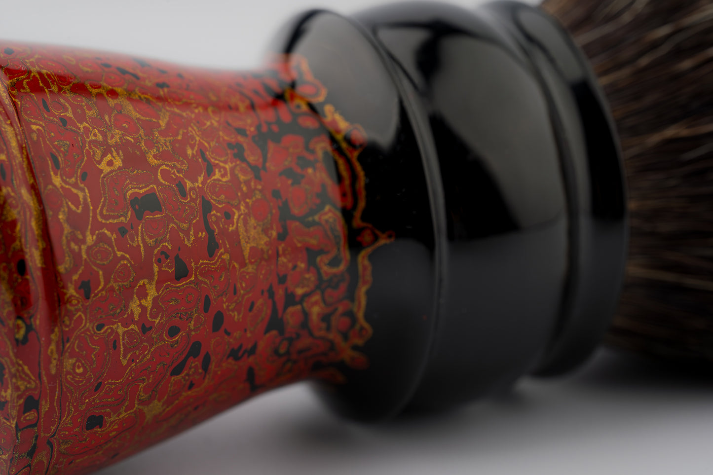 Flagship Limited Edition - Chinese Lacquer -Exceed-2 - ‘玄绛流丹’ -shaving brush handle