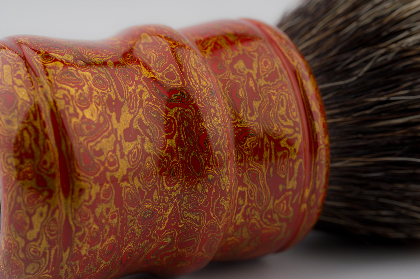 Flagship Limited Edition - Chinese Lacquer -Connon- ‘金阙丹霄’ -shaving brush handle