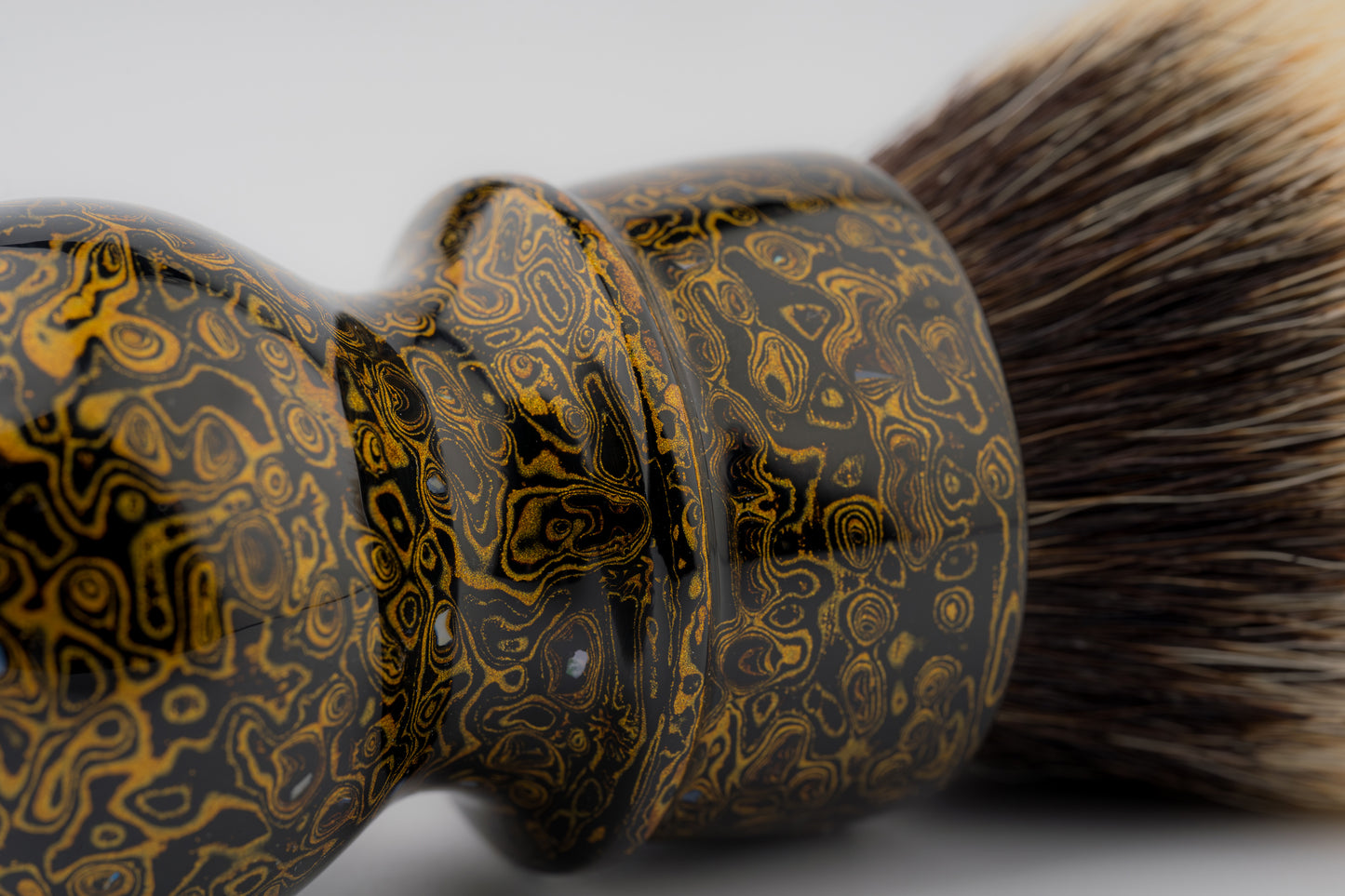 Flagship Limited Edition - Chinese Lacquer -Pandora - ‘龙纹冕旒’ -shaving brush handle