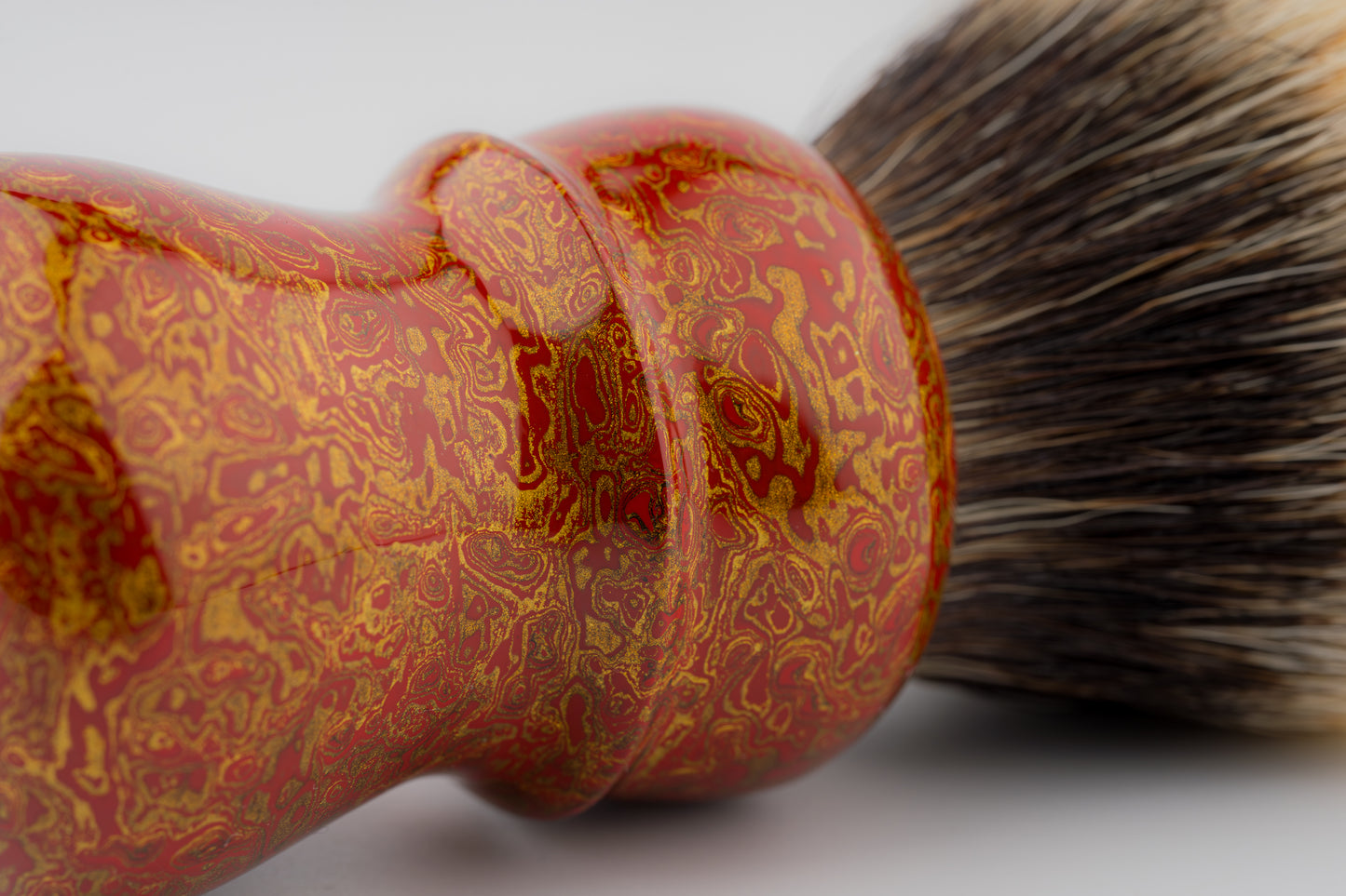 Flagship Limited Edition - Chinese Lacquer -Compass- ‘金阙丹霄’ -shaving brush handle