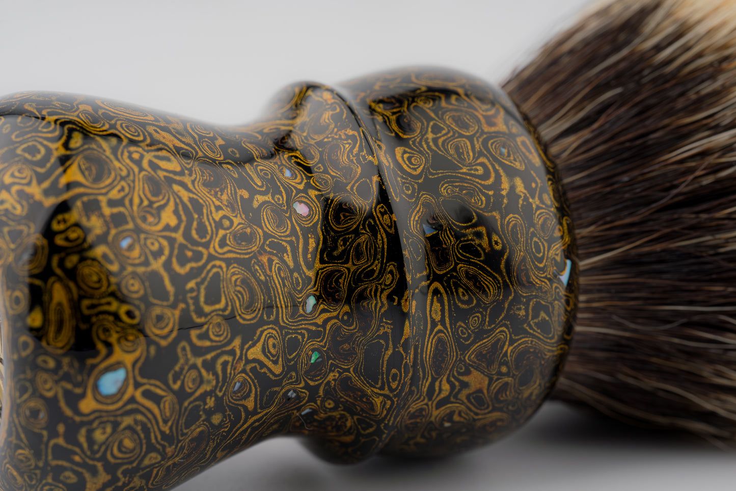 Flagship Limited Edition - Chinese Lacquer -Compass - ‘龙纹冕旒’ -shaving brush handle