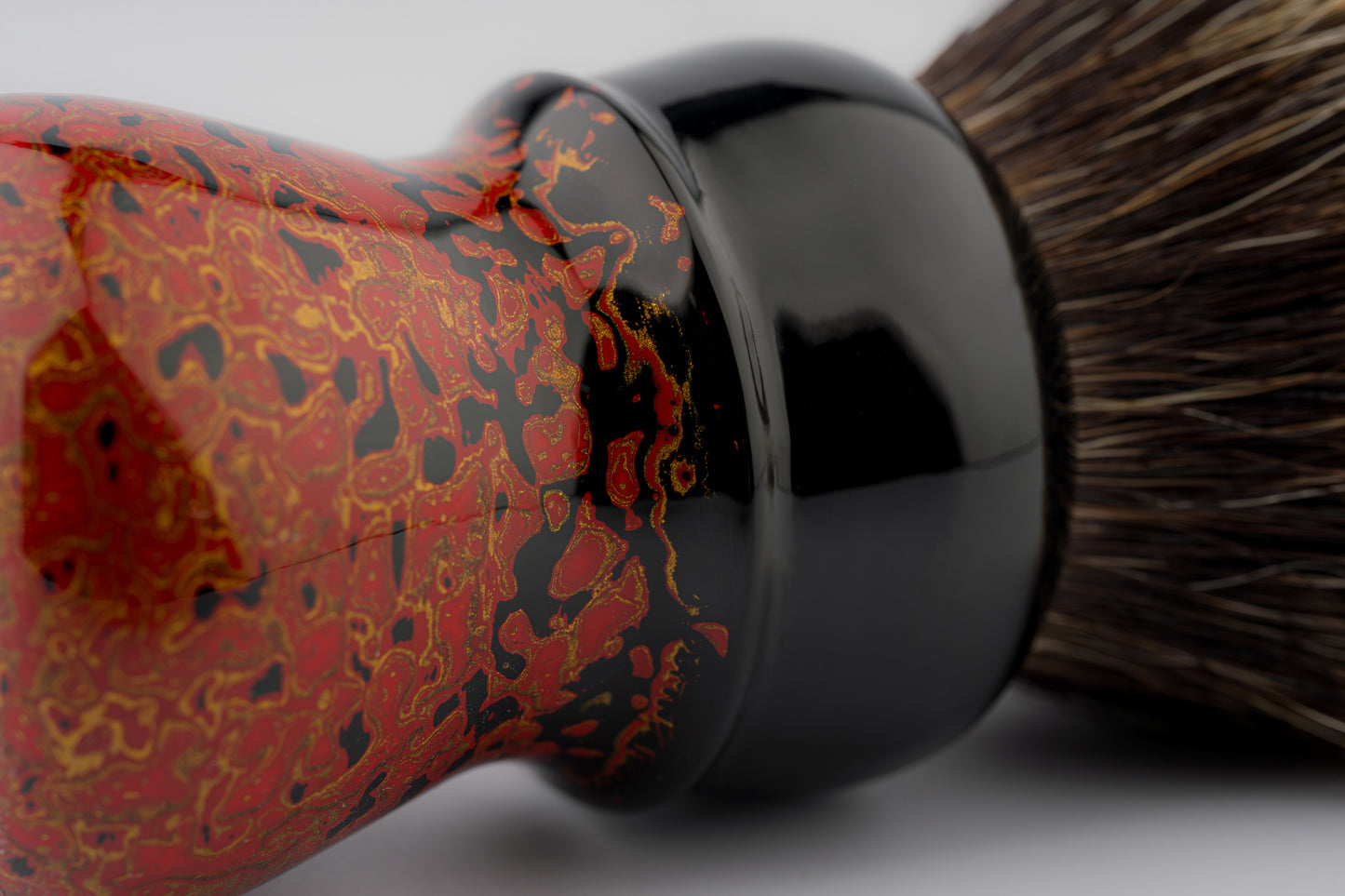 Flagship Limited Edition - Chinese Lacquer -Compass - ‘玄绛流丹’ -shaving brush handle