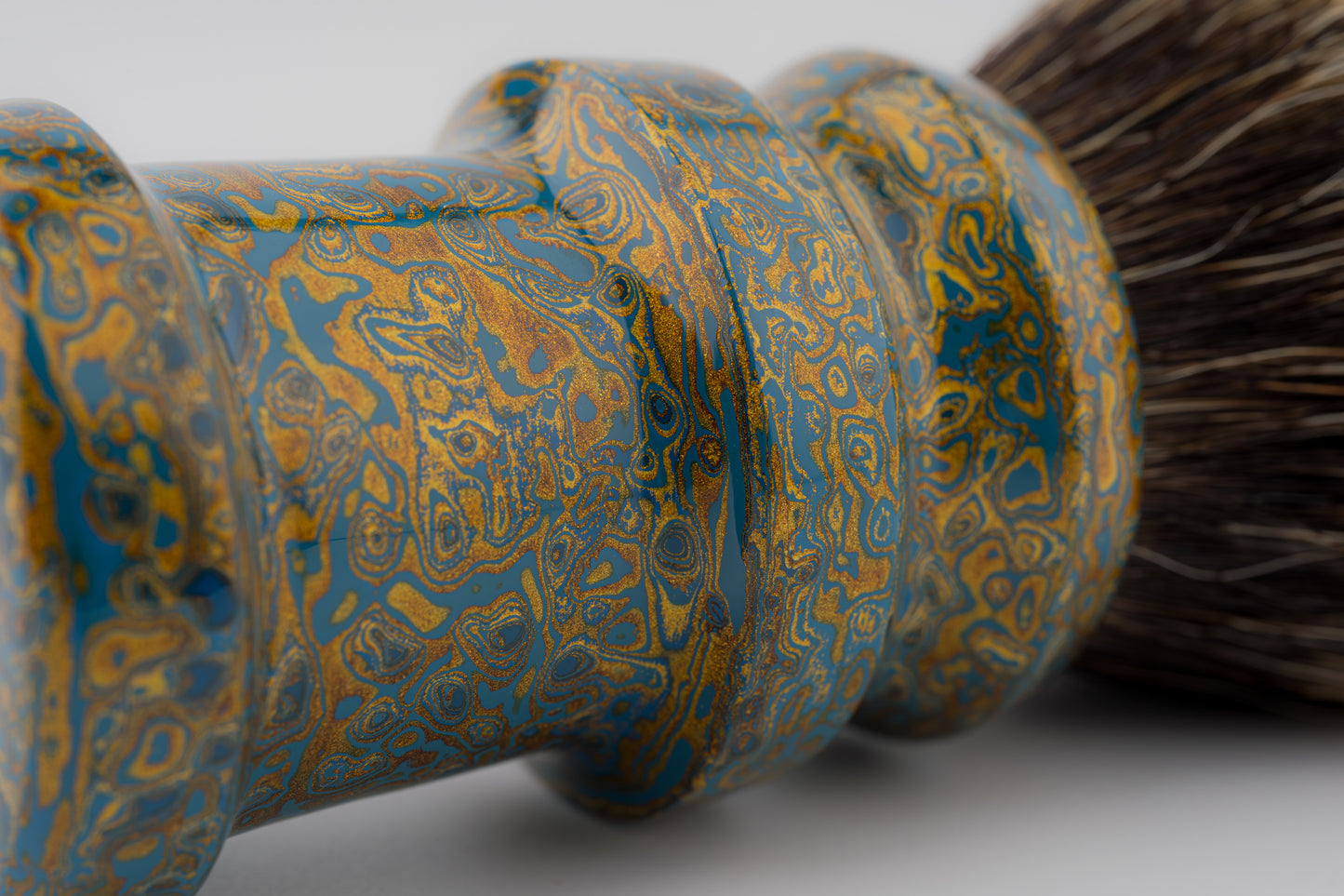 Flagship Limited Edition - Chinese Lacquer -Ding-2- ‘澜韵金纹’ -shaving brush handle