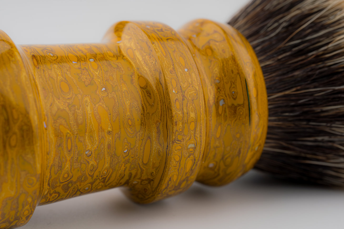 Flagship Limited Edition - Chinese Lacquer -Ding-2 - ‘炎黄图腾’ -shaving brush handle