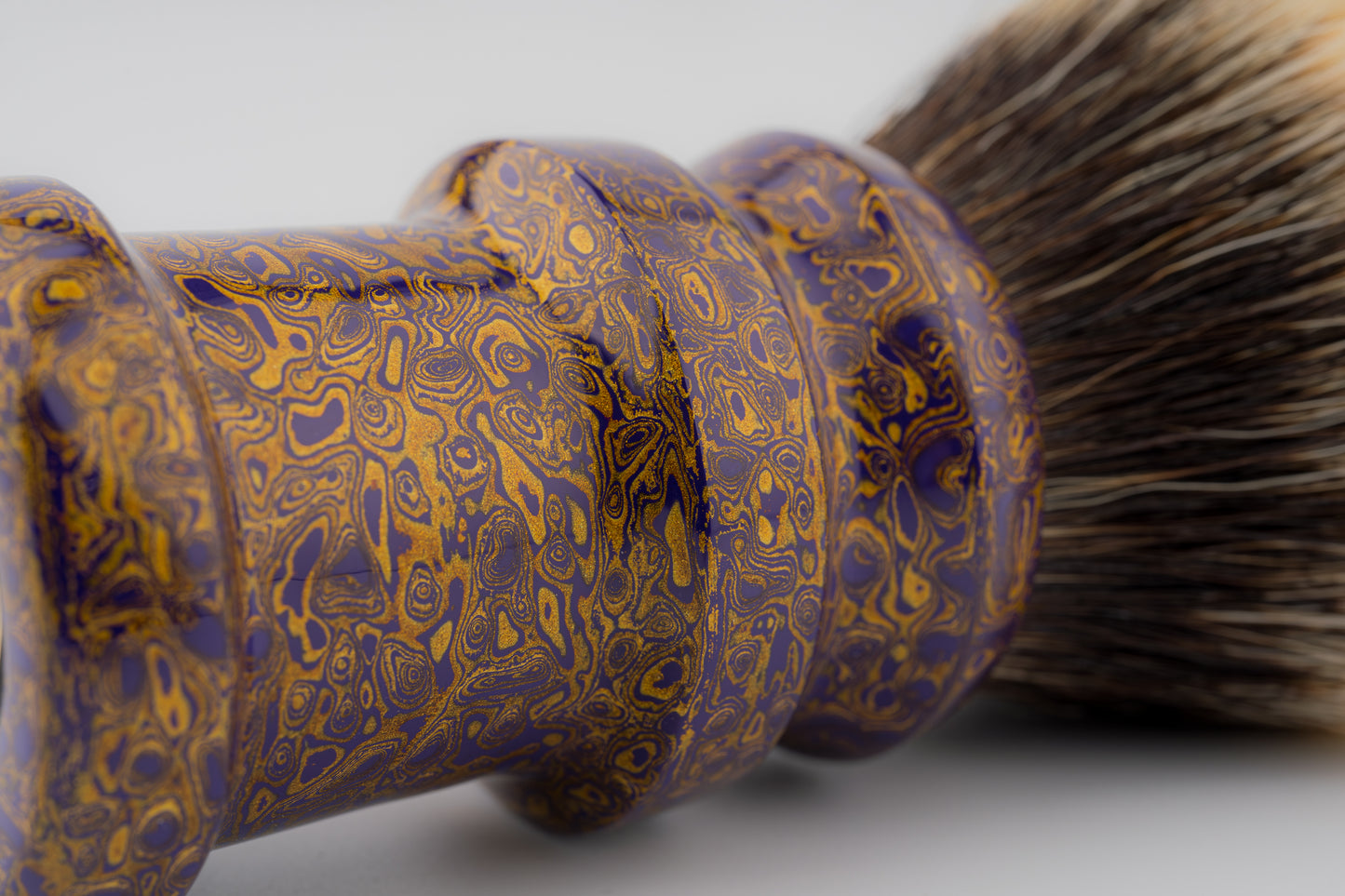 Flagship Limited Edition - Chinese Lacquer -Ding-2- ‘紫气东来’ -shaving brush handle