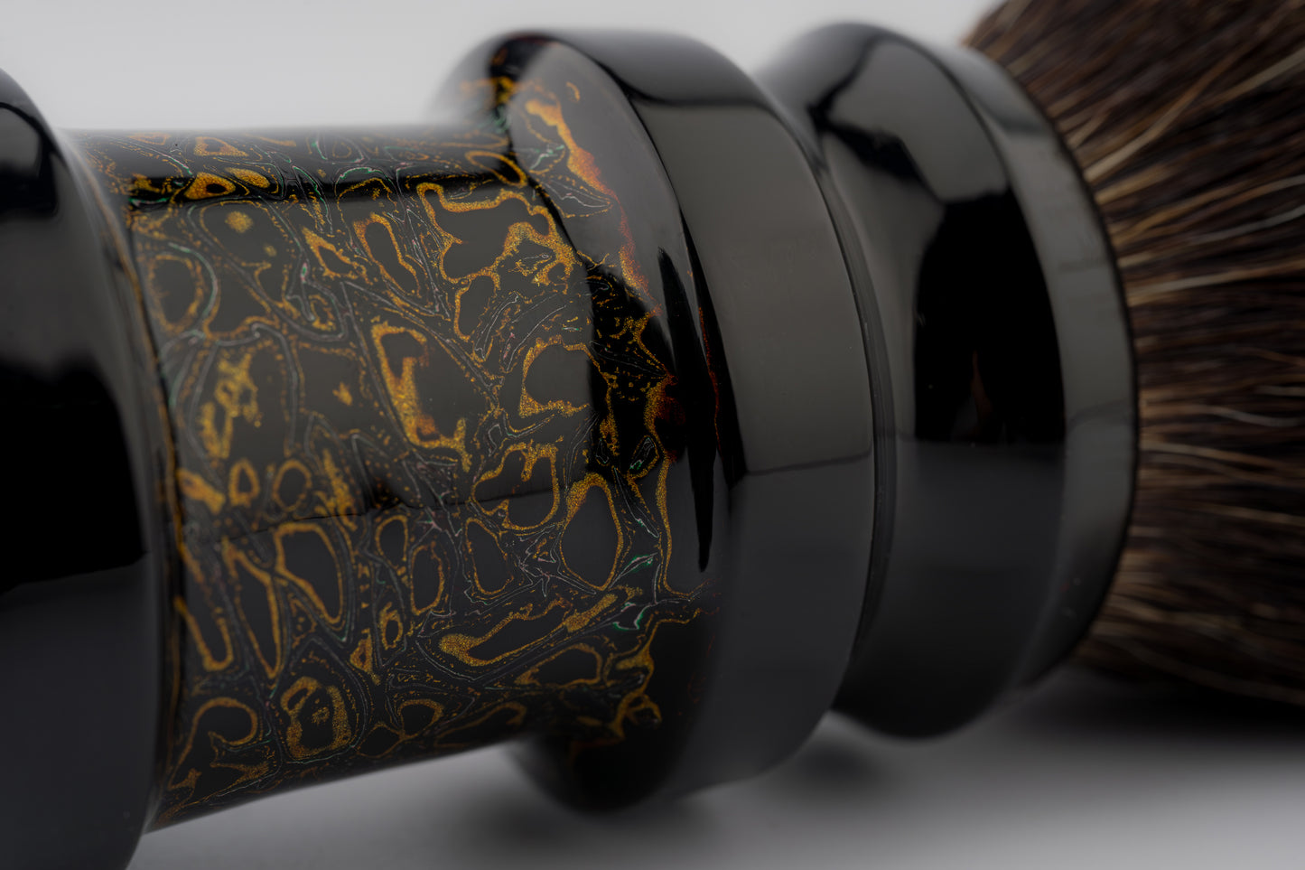 Flagship Limited Edition - Chinese Lacquer -Ding-2- ‘麒麟缠金’ -shaving brush handle