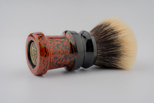 Flagship Limited Edition - Chinese Lacquer -Ding-2 - ‘玄绛流丹’ -shaving brush handle