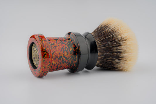 Flagship Limited Edition - Chinese Lacquer -Ding-1 - ‘玄绛流丹’ -shaving brush handle