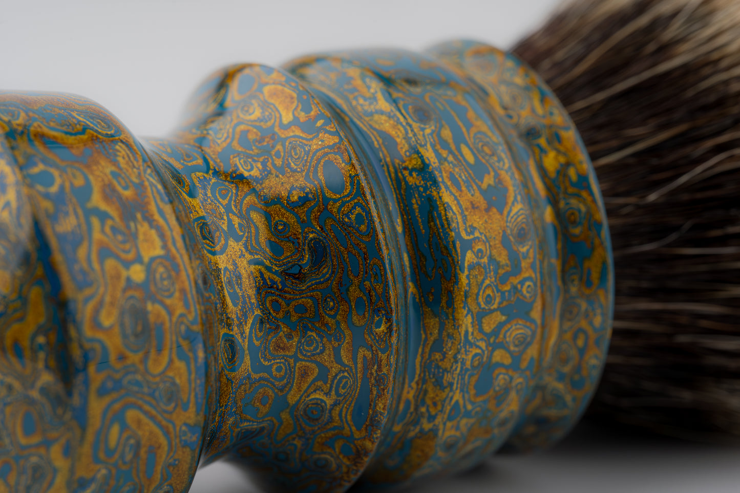 Flagship Limited Edition - Chinese Lacquer -New Chubby- ‘澜韵金纹’ -shaving brush handle