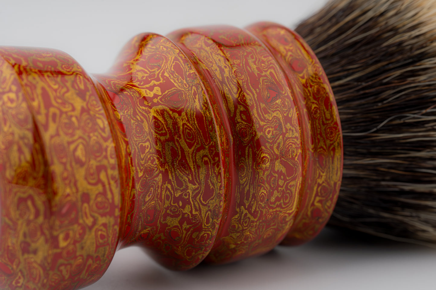 Flagship Limited Edition - Chinese Lacquer -New Chubby- ‘金阙丹霄’ -shaving brush handle