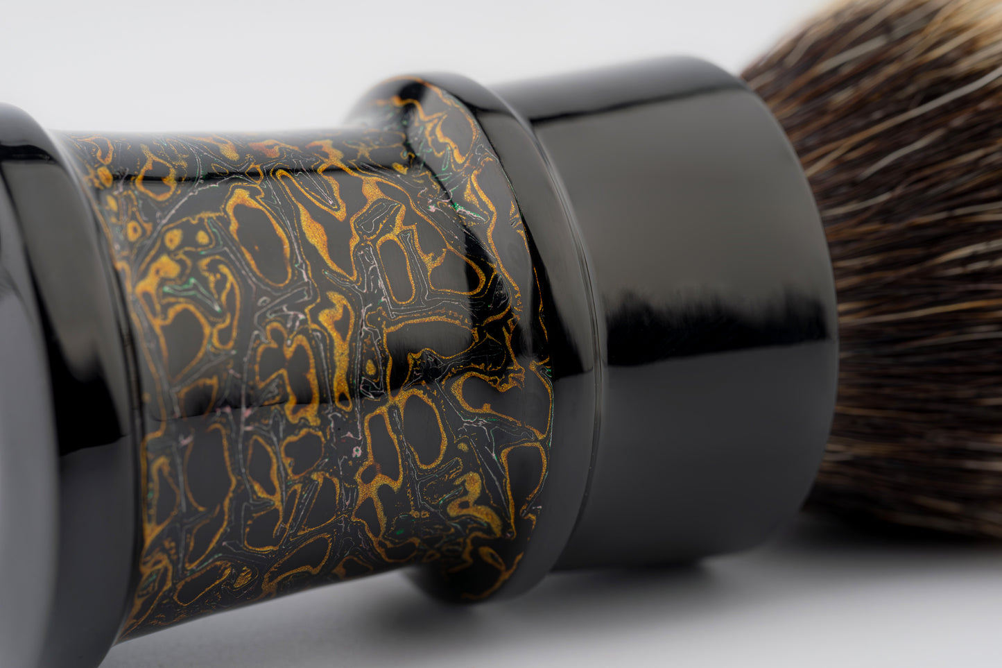 Flagship Limited Edition - Chinese Lacquer -Fortress- ‘麒麟缠金’ -shaving brush handle