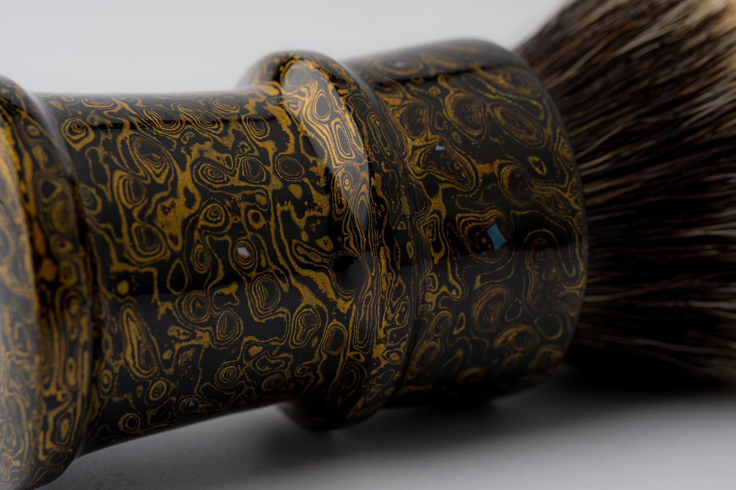 Flagship Limited Edition - Chinese Lacquer -Fortress - ‘龙纹冕旒’ -shaving brush handle