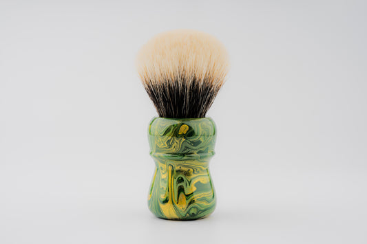 Fluid Art - Compass -Wheat Field shaving brush handle