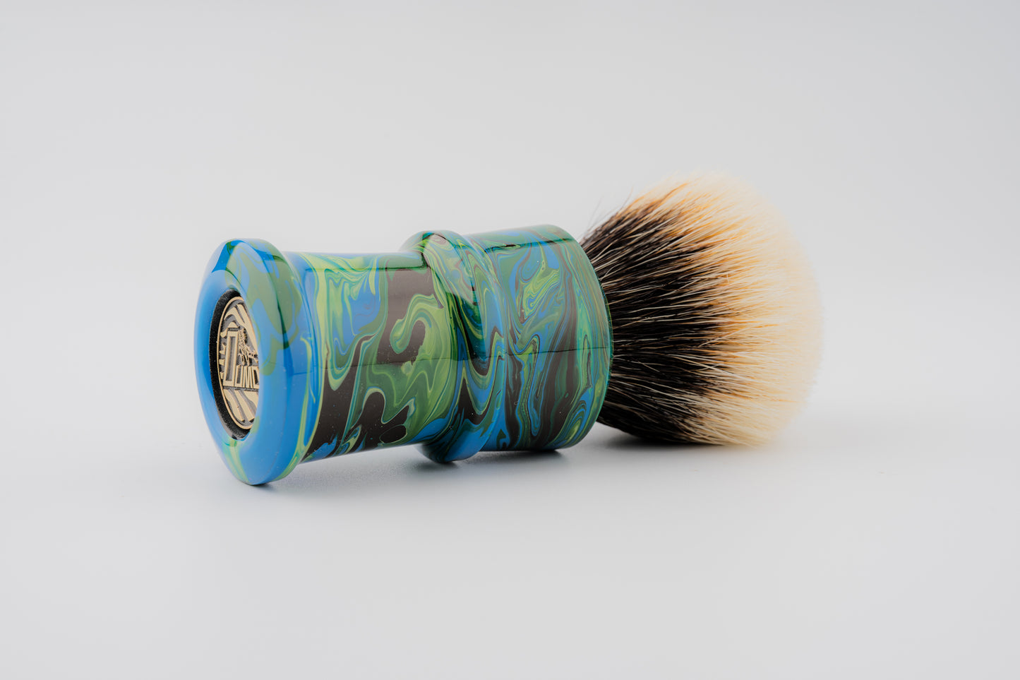 Fluid Art - Fortress -Earth shaving brush handle