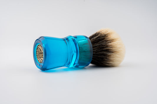 Warhammer - Blue Glass shaving brush handle