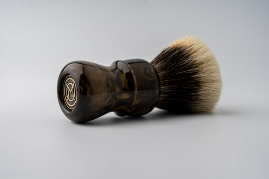 Compass - Distant Mountains shaving brush handle