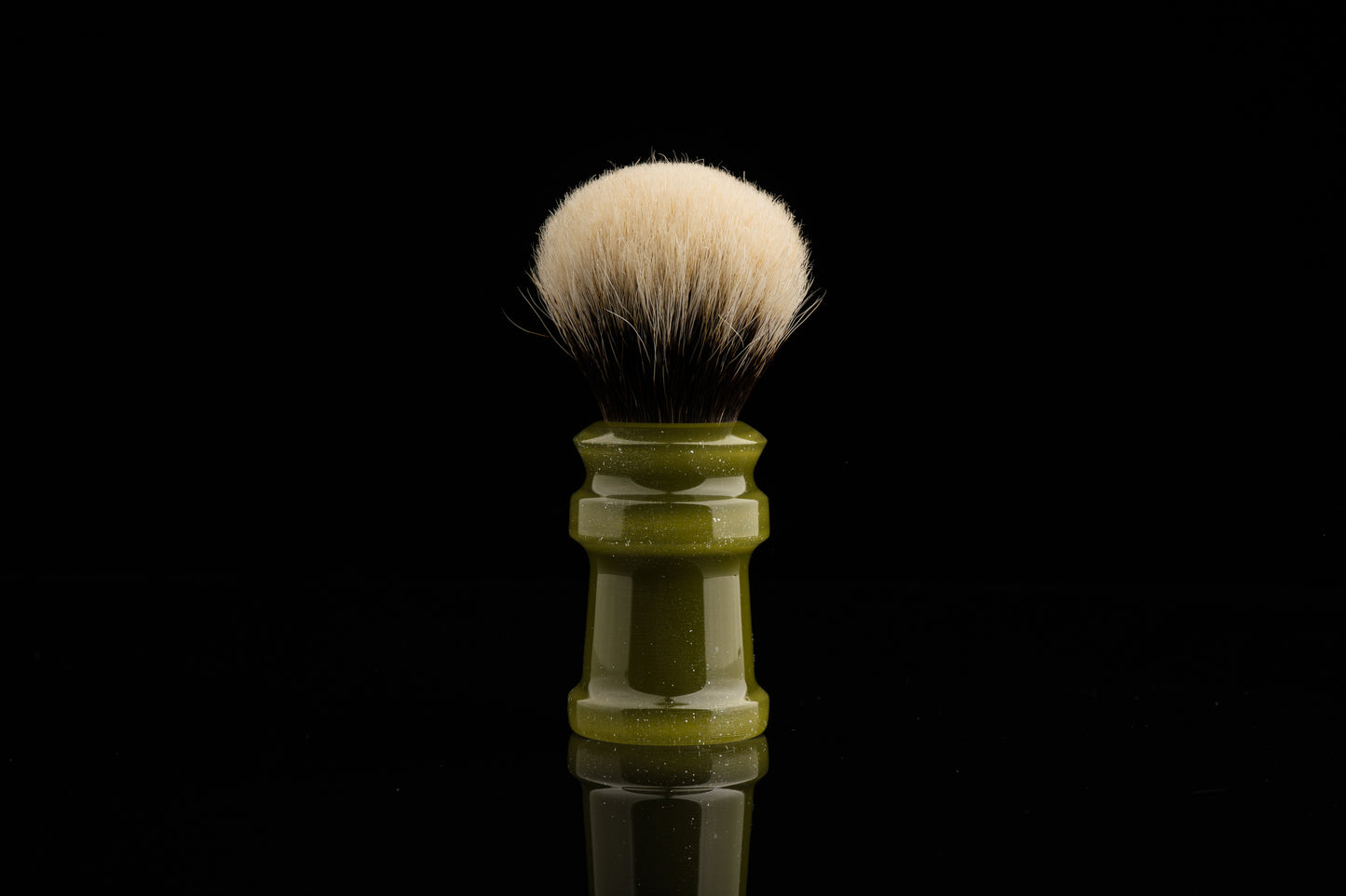 Ding - Glaze - ‘Green’ shaving brush handle