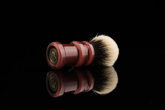 Ding - Glaze - ‘Cherry’ shaving brush handle