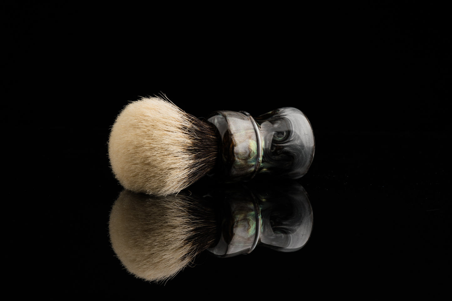 Compass - ‘Green Peafowl’ shaving brush handle