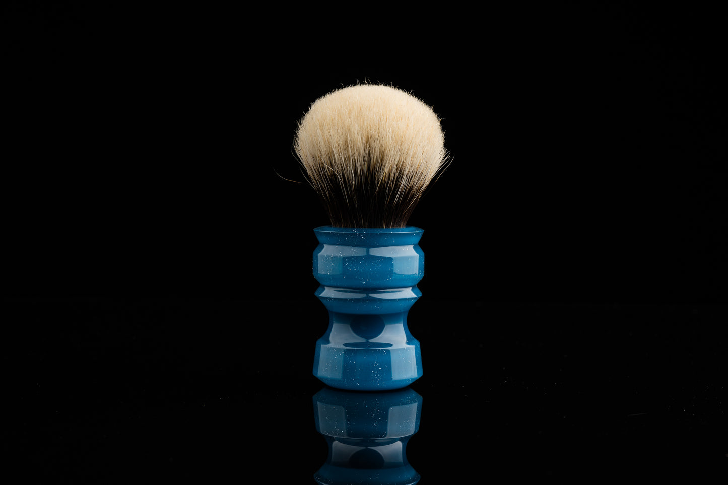 New Chubby - Glaze - ‘Azure’ shaving brush handle