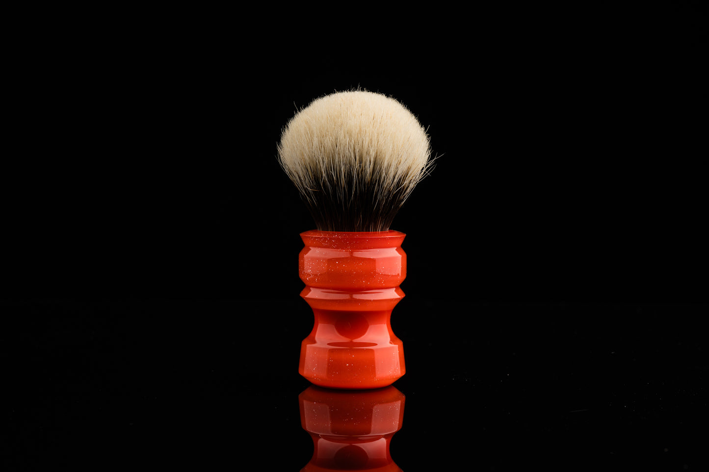 New Chubby - Glaze - ‘Orange’ shaving brush handle