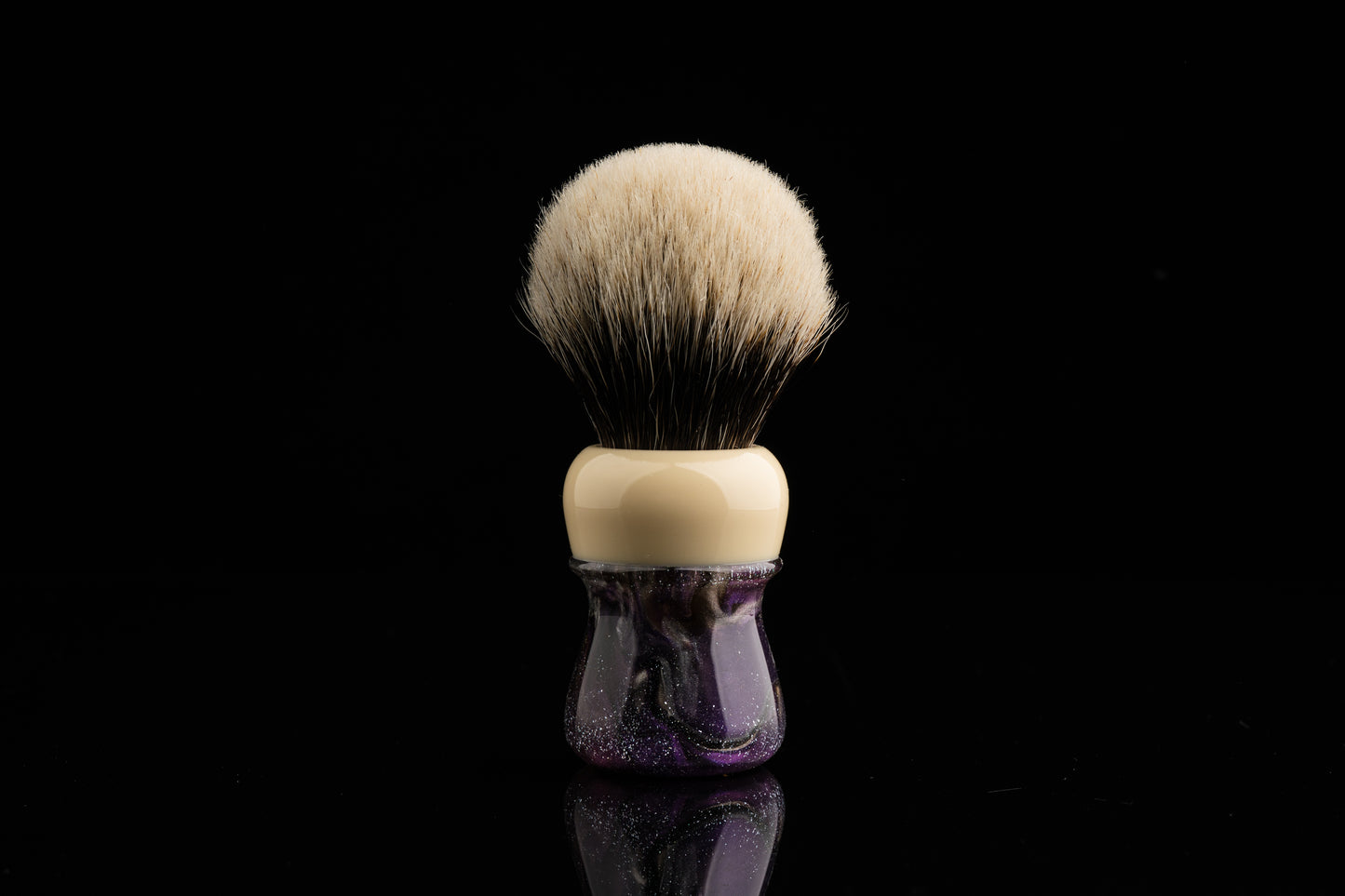 Compass - Glaze - ‘Stars’ Hybrid shaving brush handle