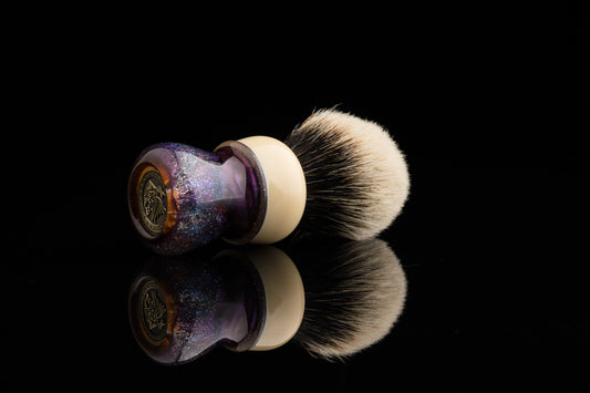 Compass - Glaze - ‘Ocean’ Hybrid shaving brush handle