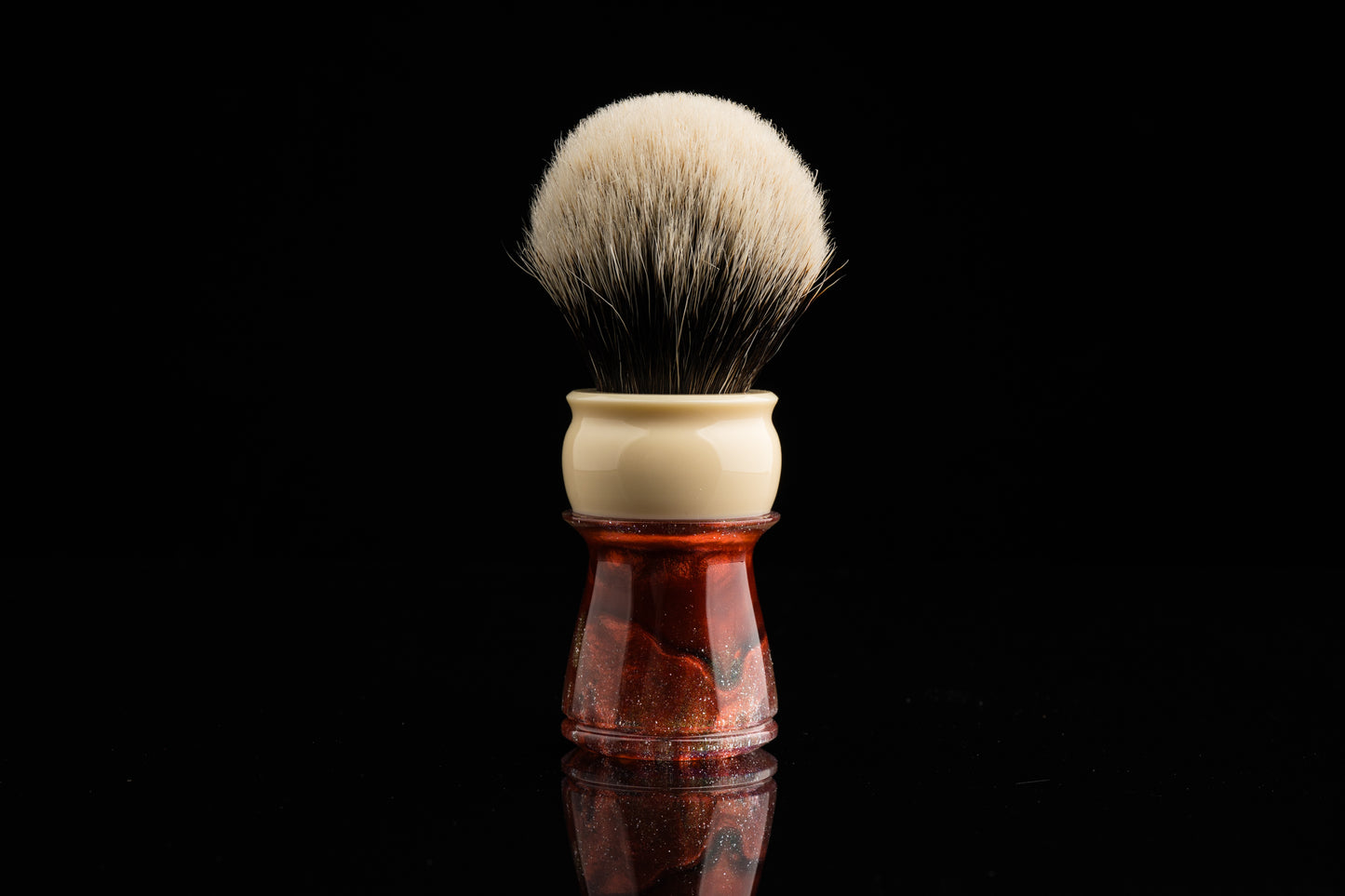 Exceed-贰-Glaze-'Crimson' shaving brush handle