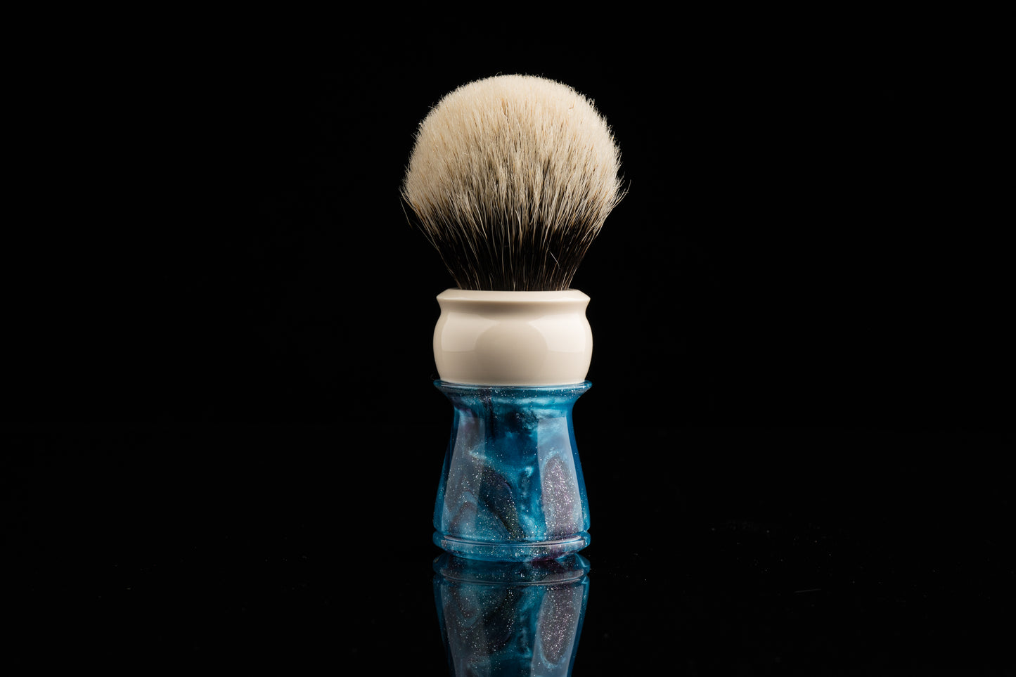 Exceed-贰-Glaze-'Ocean' shaving brush handle