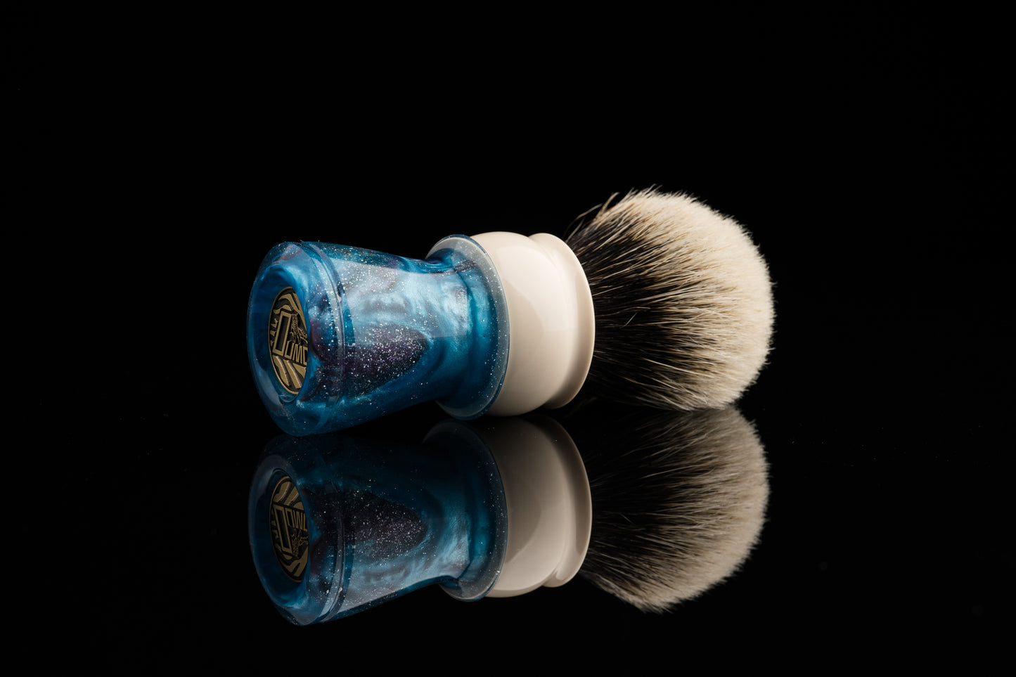 Exceed-贰-Glaze-'Ocean' shaving brush handle