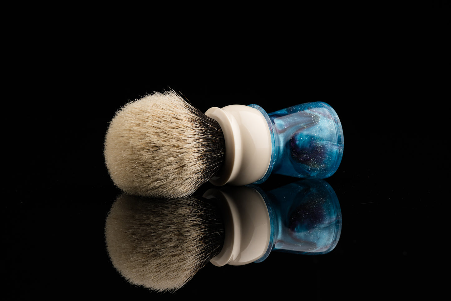 Exceed-贰-Glaze-'Ocean' shaving brush handle