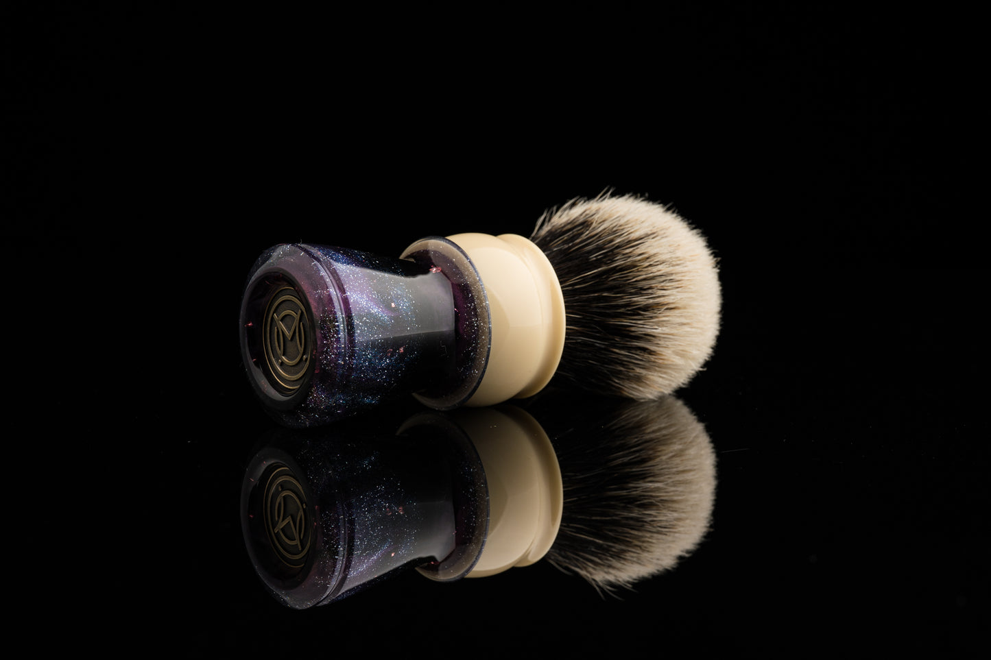Exceed-贰-Glaze-'Star Cluster' shaving brush handle