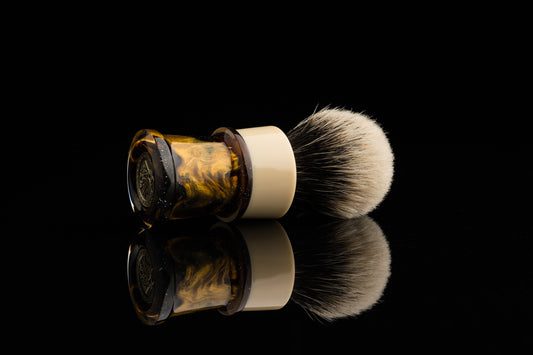 Fortress - Glaze - ‘Golden River’ shaving brush handle