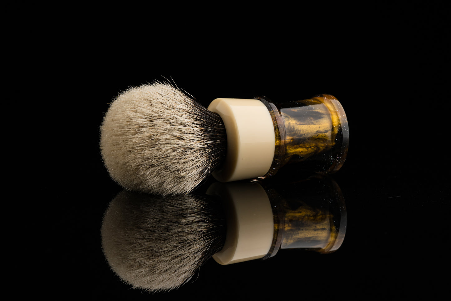 Fortress - Glaze - ‘Golden River’ shaving brush handle