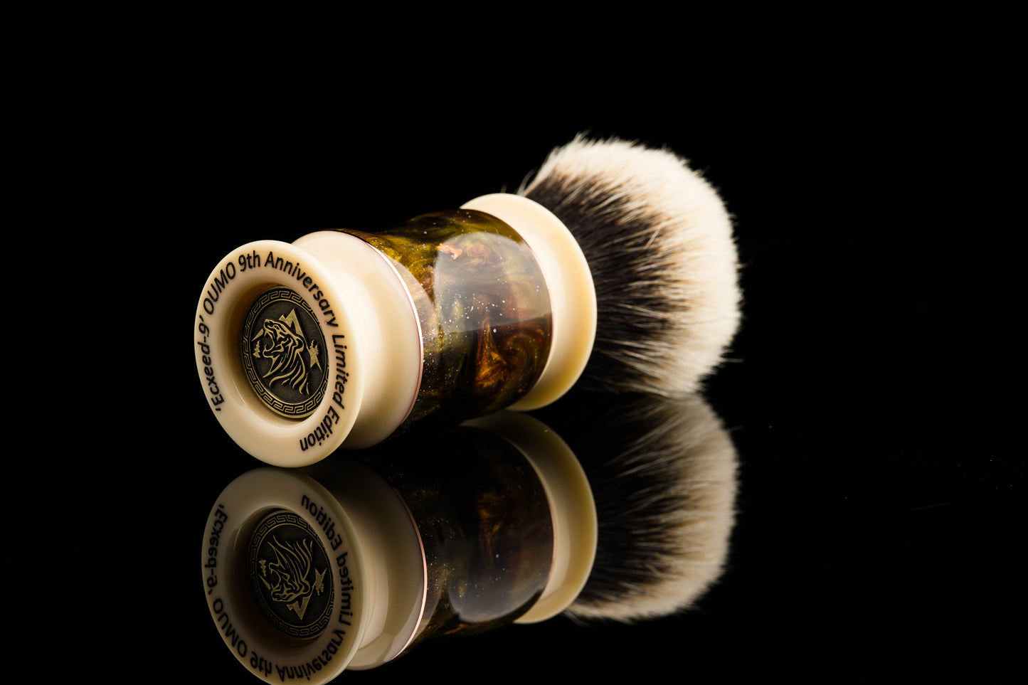 Exceed-玖-Glaze-'M26 Nebula' Limited Edition shaving brush handle