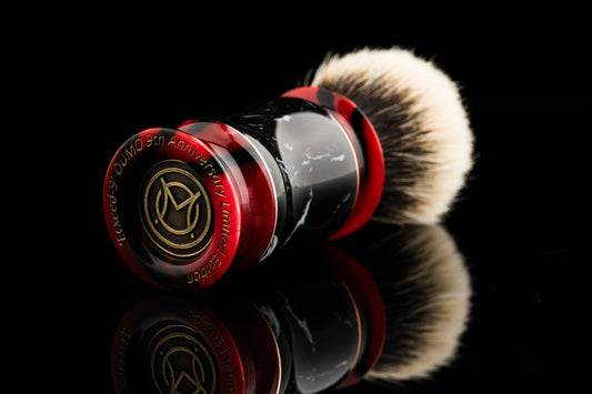 Exceed-玖-Synthetic Turquoise-'Fire Jade' Limited Edition shaving brush handle