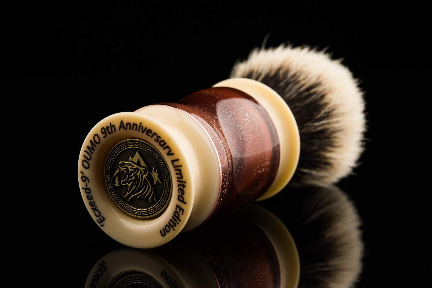 Exceed-玖-Glaze-'丹霞' Limited Edition shaving brush handle