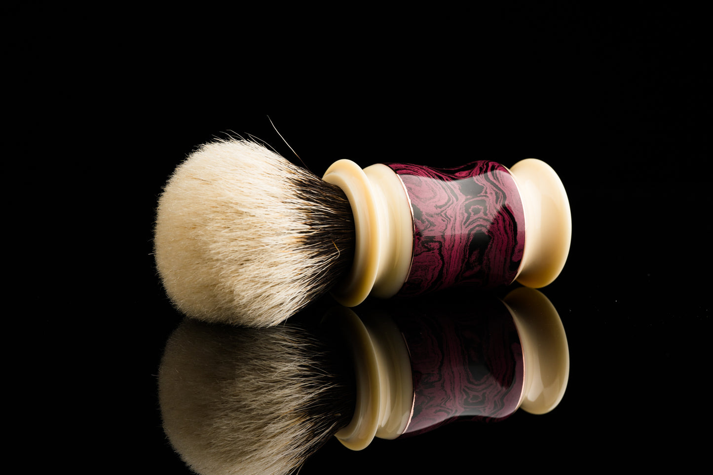 Exceed-玖-Ebonite-'Violet #1' Limited Edition shaving brush handle