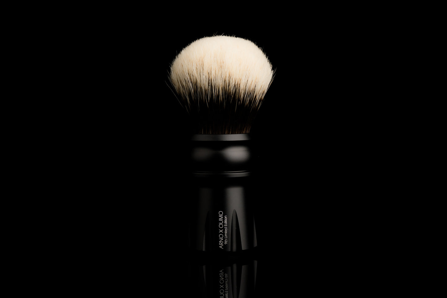 OUMO X ARNO - Metal Flower - Black General shaving brush handle