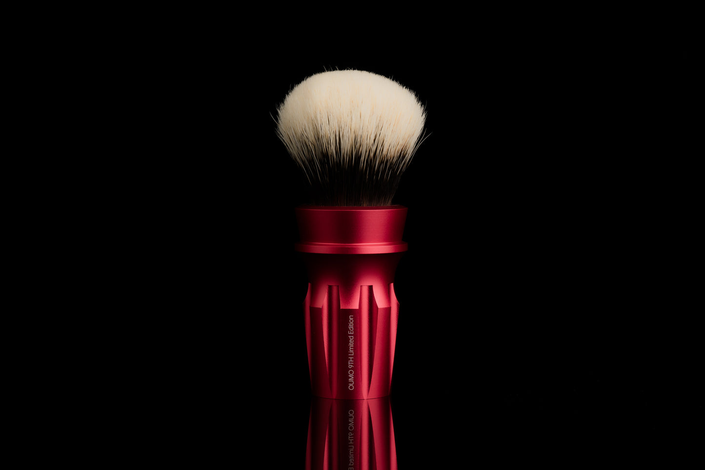 Metal Warring States - Chinese Red shaving brush handle