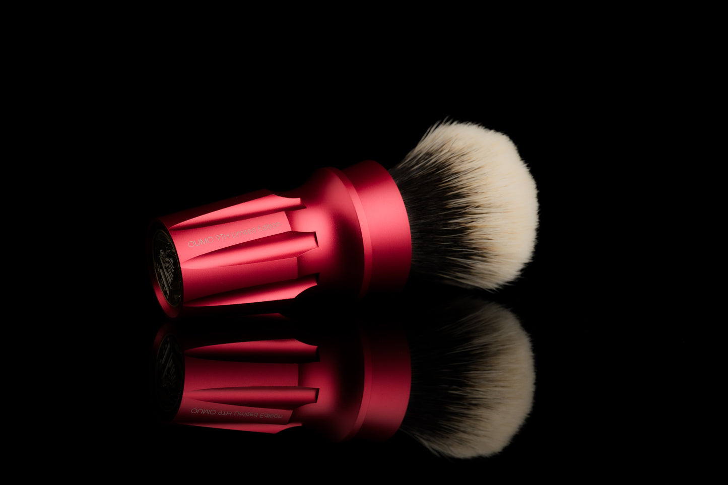 Metal Warring States - Chinese Red shaving brush handle