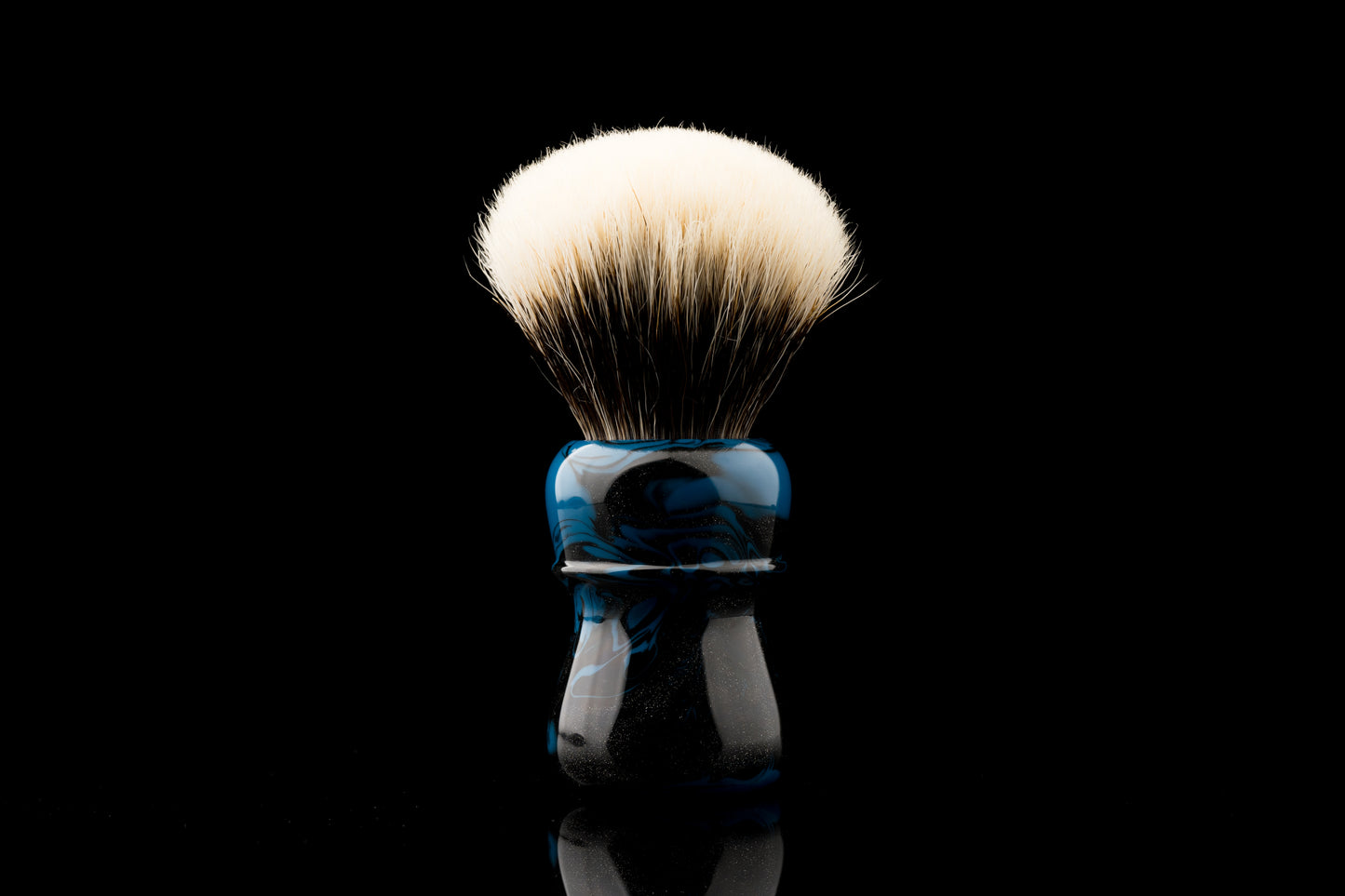 Compass - Deep Blue Universe shaving brush handle