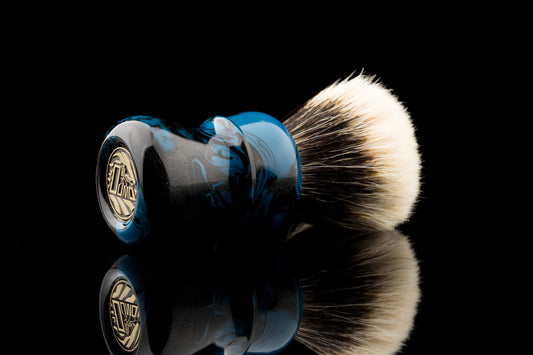 Compass - Deep Blue Universe shaving brush handle