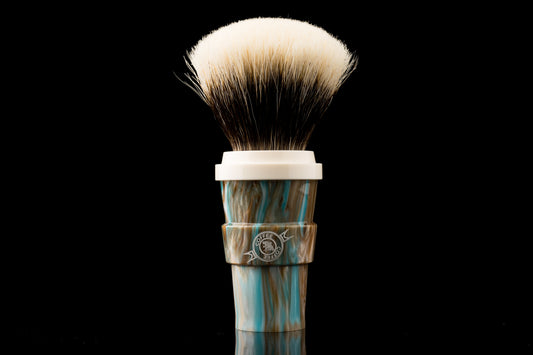 The Fourth Coffee of OUMO - ‘Blue Velvet Latte’ Limited Edition shaving brush handle