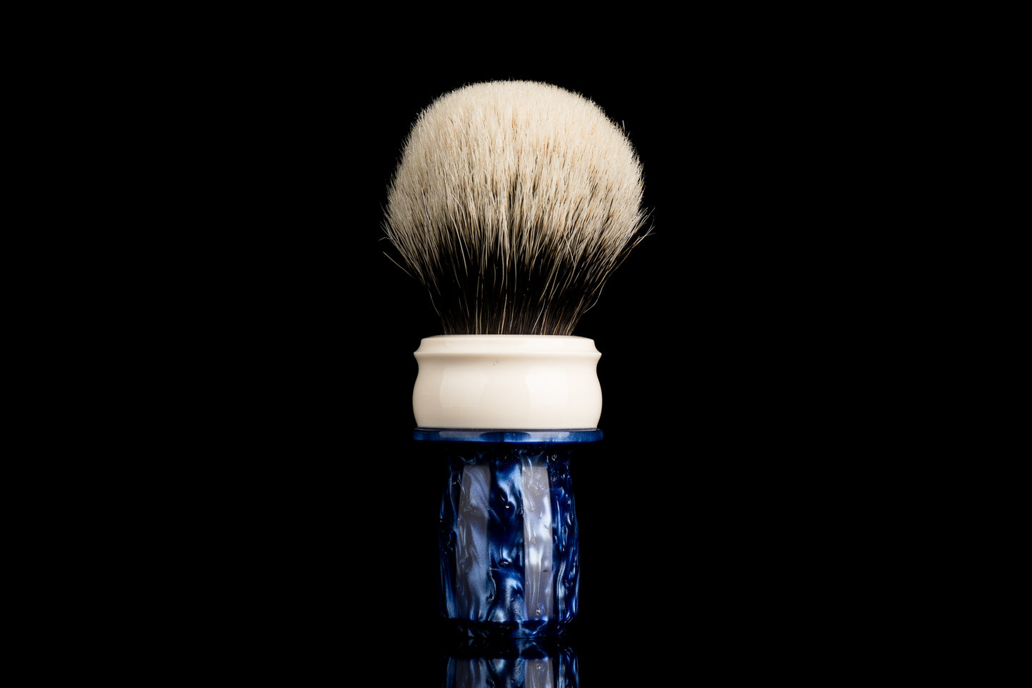Tulip - Resin Hybird -‘Blue Silk‘ shaving brush handle