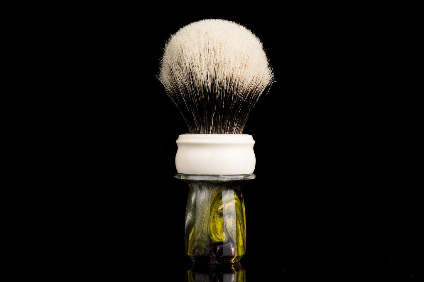 Tulip - Resin Hybird -‘Green Cyclone‘ shaving brush handle