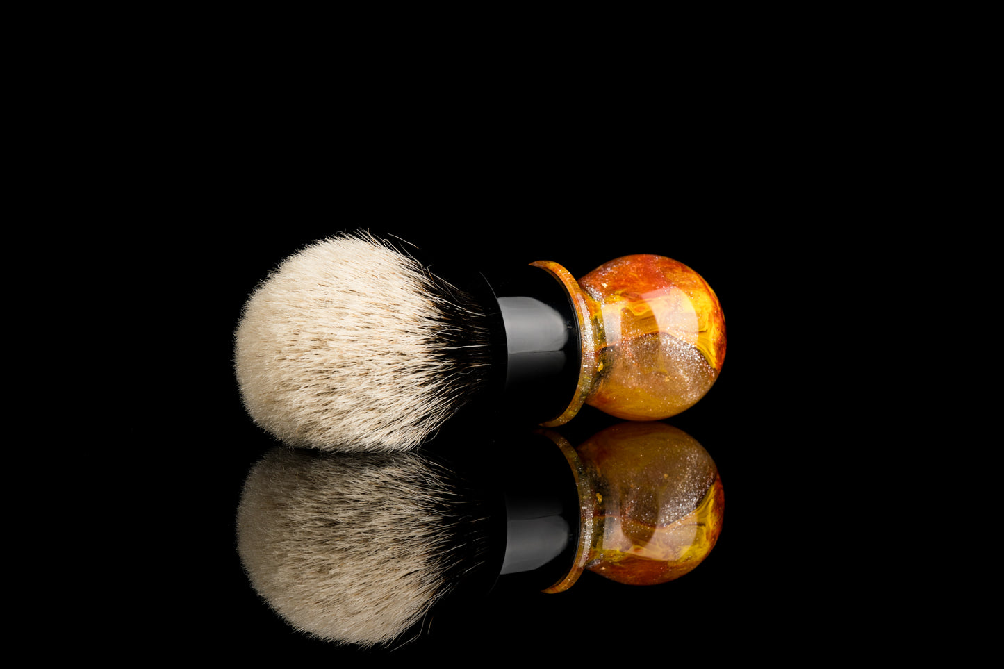 Destiny - Resin Hybird -‘Red Sun’ shaving brush handle
