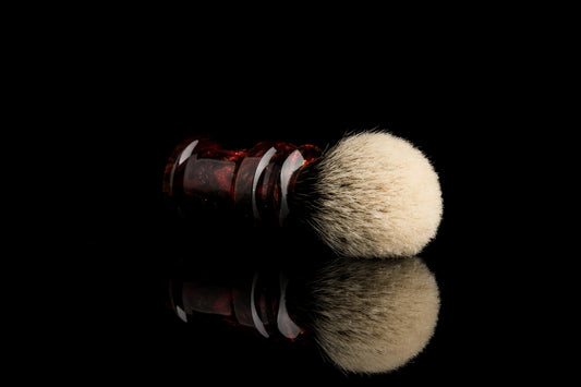 Ding - ‘Crimson’ shaving brush handle