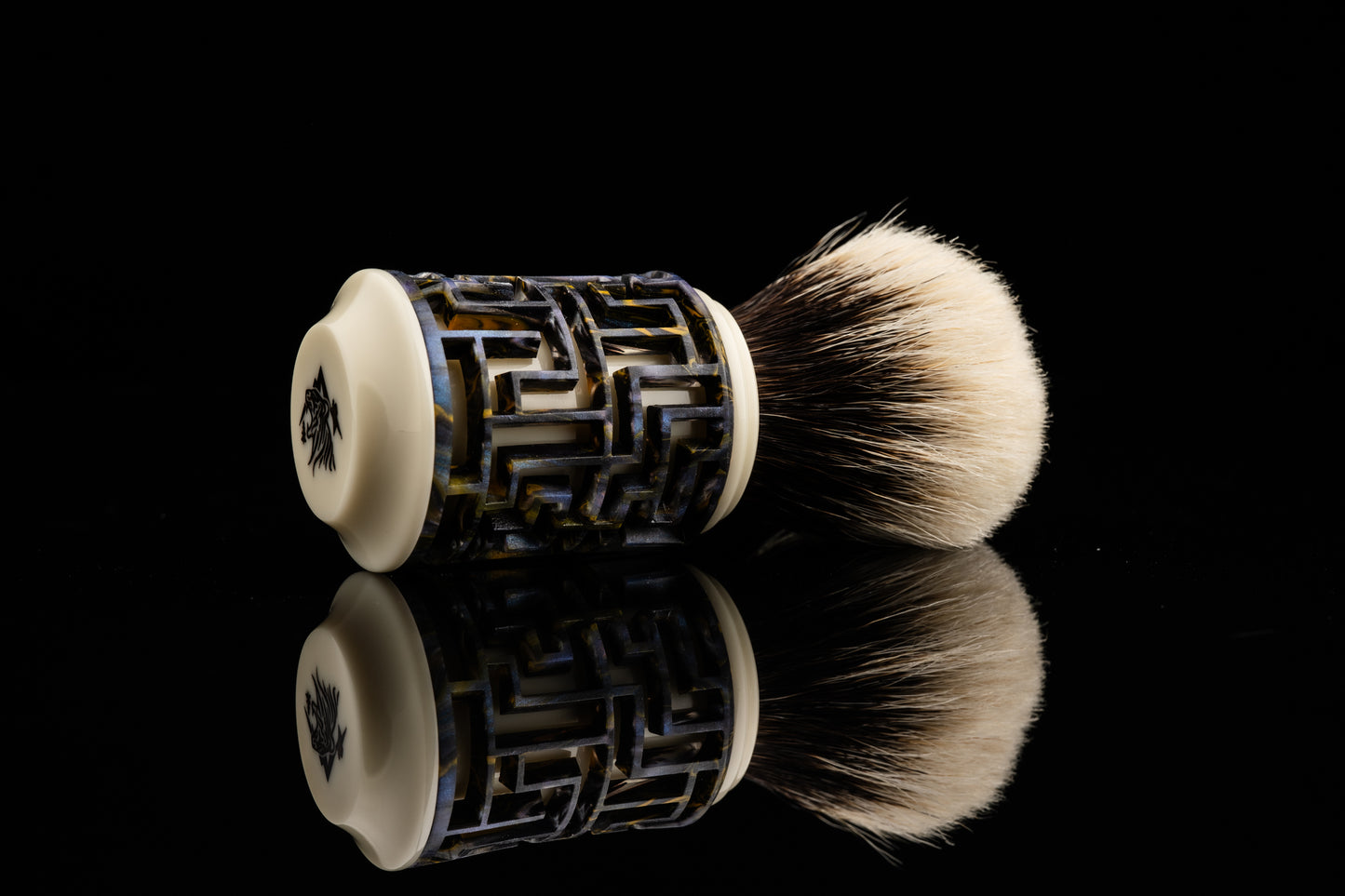Lattice-Labyrinth Master shaving brush handle #2